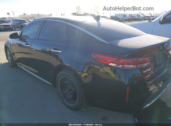 KNAGU4LE3L5038862 2020 KIA OPTIMA HYBRID Black Հետևի ձախ