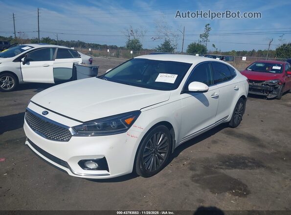 KNALB4J12J5116291 2018 KIA CADENZA White Front left