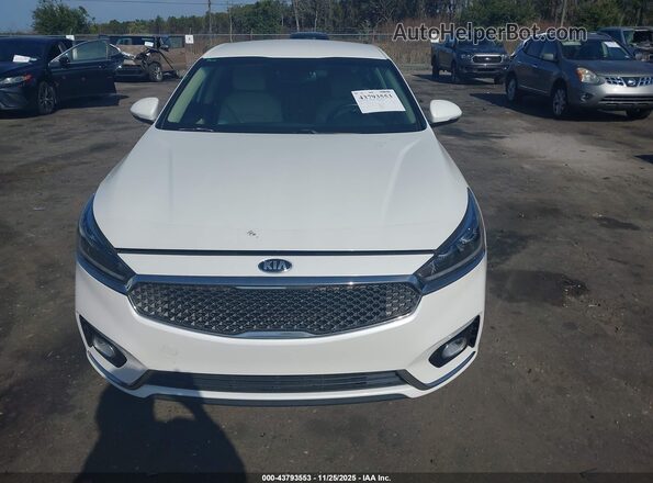 KNALB4J12J5116291 2018 KIA CADENZA White Instrument cluster view