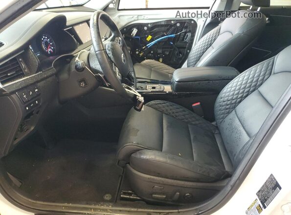 KNALC4J14K5166625 2019 KIA CADENZA White Vista interior delantera