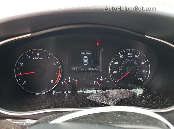 KNALN4D75G5215414 2016 KIA CADENZA White Սարքավորումների վահանակի տեսք