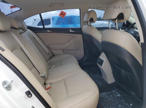 KNALN4D75G5215414 2016 KIA CADENZA White Հետևի նստատեղերի տեսք