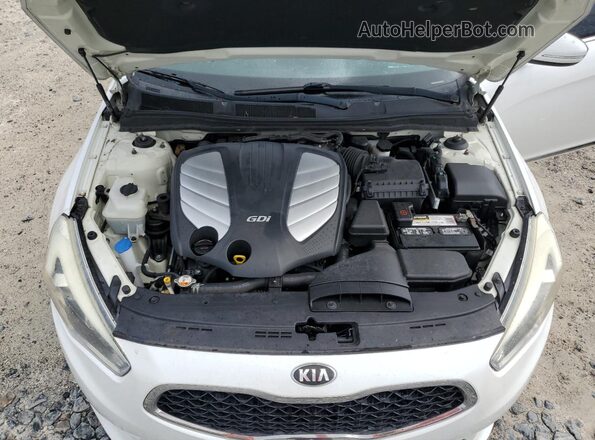 KNALN4D75G5215414 2016 KIA CADENZA White Սալոնի հետևի տեսք