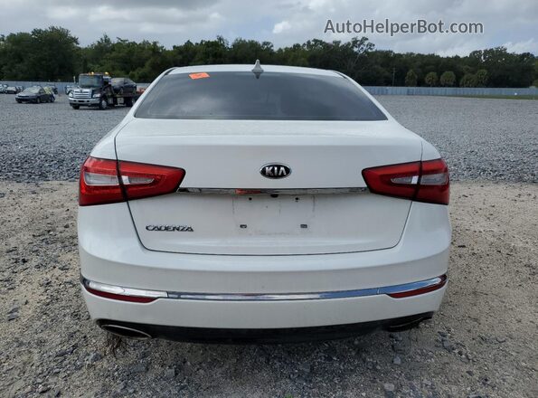 KNALN4D75G5215414 2016 KIA CADENZA White Հետևի տեսք