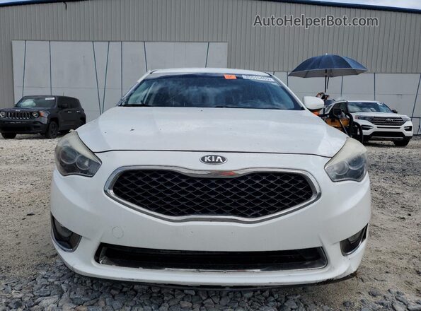 KNALN4D75G5215414 2016 KIA CADENZA White Դիմացի տեսք