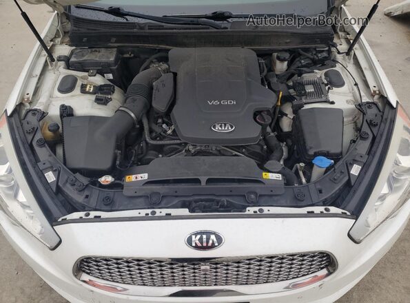 KNALU4D32G6032708 2016 KIA K900 Белый Вид задней части салона
