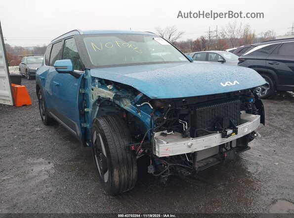 KNDAFFS53R6045930 2024 KIA EV9 Blue Դիմացի տեսք