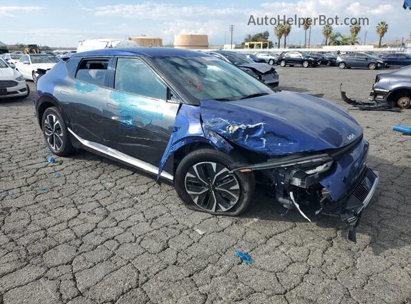 KNDC3DLC9R5188664 2024 KIA EV6 Синий Передняя правая четверть