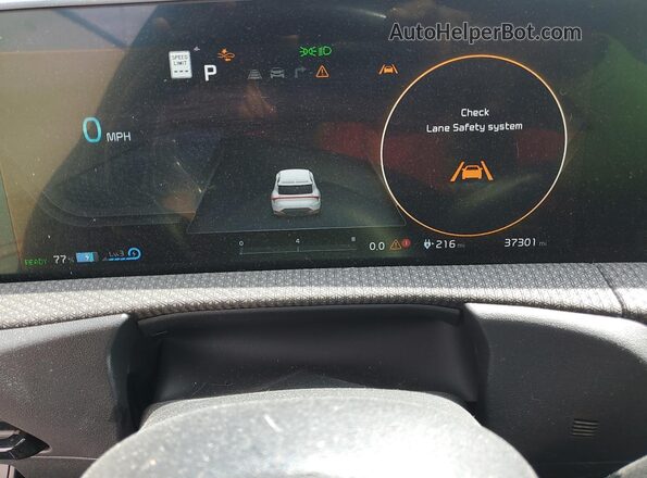 KNDC3DLCXN5027654 2022 KIA EV6 Silver Instrument cluster view