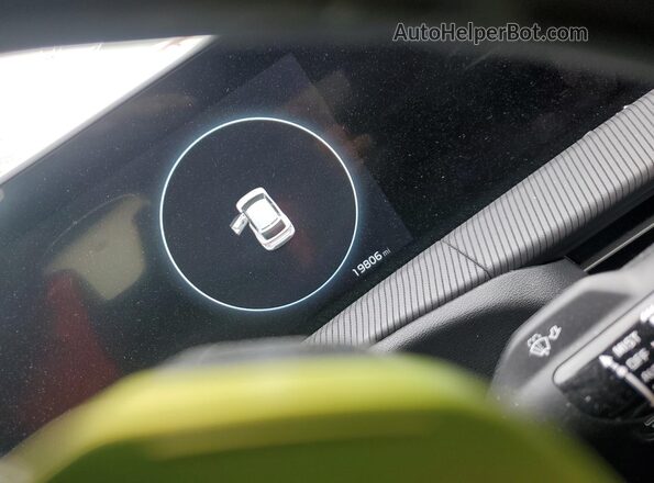 KNDC5DLE4P5106235 2023 KIA EV6 White Instrument cluster view