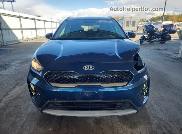 KNDCB3LC1L5443182 2020 KIA NIRO Синий Вид спереди
