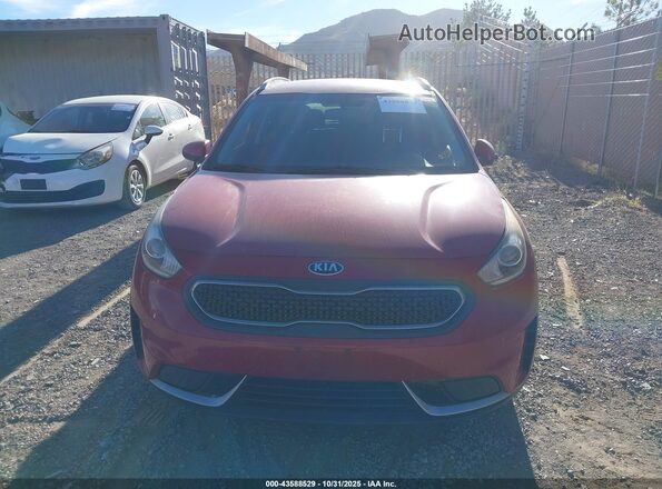 KNDCB3LC2H5057331 2017 KIA NIRO Red Instrument cluster view