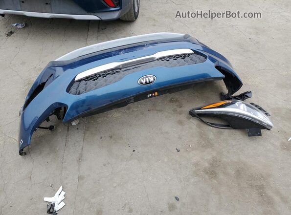 KNDCB3LC5L5369698 2020 KIA NIRO Blue ძრავის განყოფილების ხედი