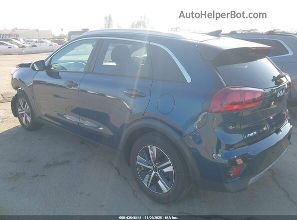 KNDCB3LC7N5518857 2022 KIA NIRO Синий Задняя левая четверть