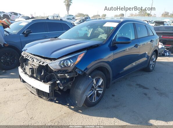 KNDCB3LC7N5518857 2022 KIA NIRO Синий Передняя левая четверть