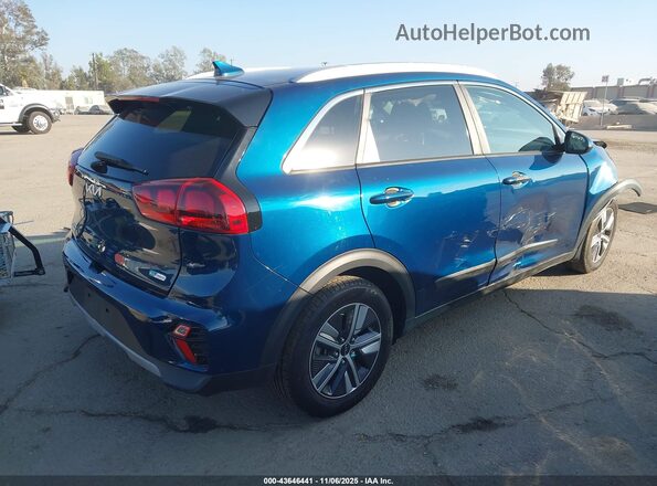 KNDCB3LC7N5518857 2022 KIA NIRO Синий Задняя правая четверть