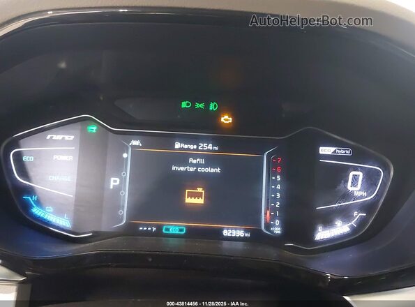 KNDCC3LC3L5426218 2020 KIA NIRO Blue Вид задніх сидінь
