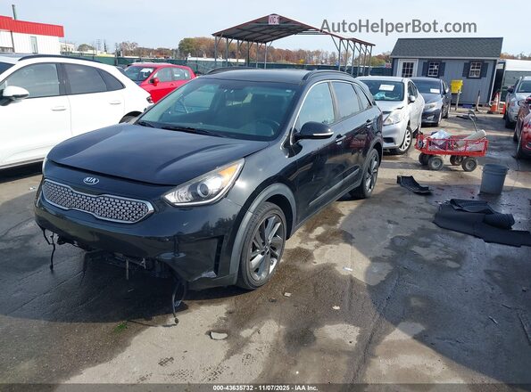 KNDCC3LC8H5064524 2017 KIA NIRO Black წინა მარცხენა ხედი სამი მეოთხედიდან