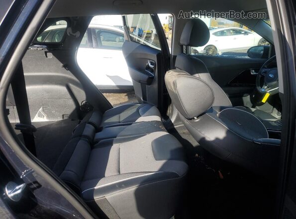 KNDCC3LG0M5098535 2021 KIA NIRO Black უკანა სავარძლების ხედი