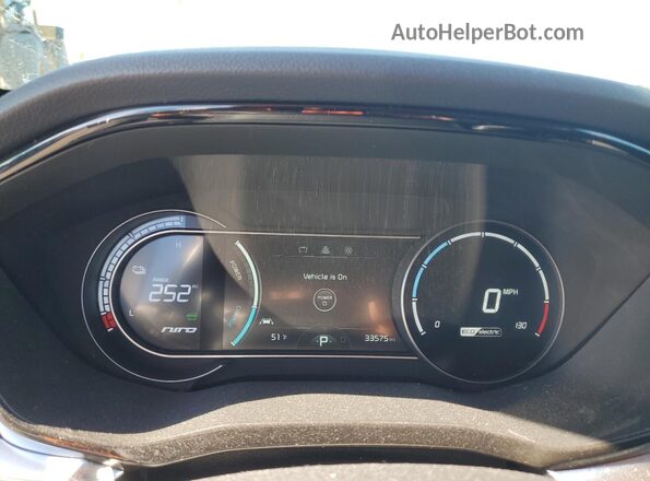KNDCC3LG2M5098536 2021 KIA NIRO Blue Vista del cuadro de instrumentos