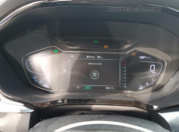 KNDCD3LD8L5449127 2020 KIA NIRO Gray ხელსაწყოთა პანელის ხედი