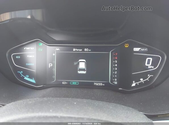 KNDCE3LC1M5482282 2021 KIA NIRO White უკანა სავარძლების ხედი