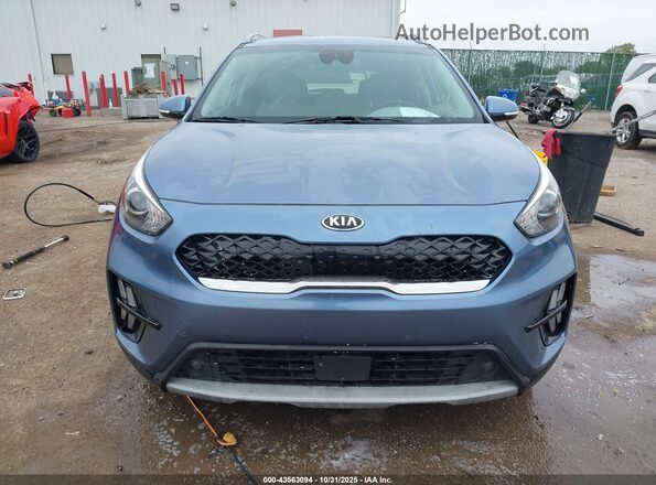 KNDCE3LC3M5483787 2021 KIA NIRO Blue ხელსაწყოთა პანელის ხედი