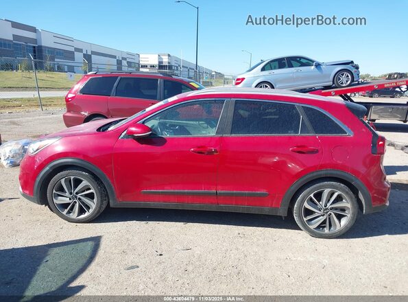KNDCE3LCXJ5164320 2018 KIA NIRO Red უკანა სალონის ხედი