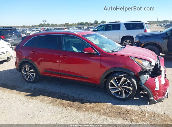 KNDCE3LCXJ5164320 2018 KIA NIRO Red ხელსაწყოთა პანელის ხედი