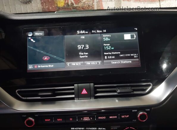 KNDCE3LG2L5074486 2020 KIA NIRO EV Dark Blue 