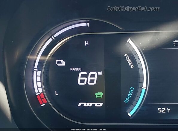 KNDCE3LG3K5028714 2019 KIA NIRO EV Черный 