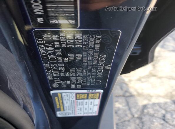 KNDCE3LG3L5055252 2020 KIA NIRO Black Widok komory silnika