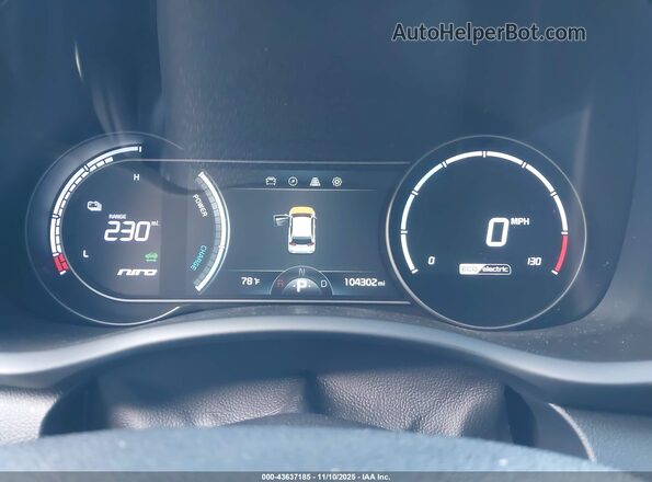 KNDCE3LG4K5019231 2019 KIA NIRO EV Gray Vista de los asientos traseros