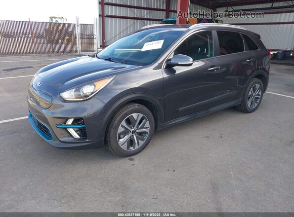 KNDCE3LG4K5019231 2019 KIA NIRO EV Gray Vista tres cuartos delantera izquierda