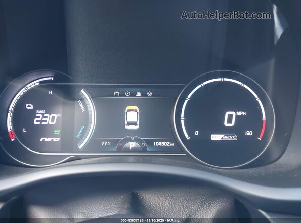 KNDCE3LG4K5019231 2019 KIA NIRO EV Gray 