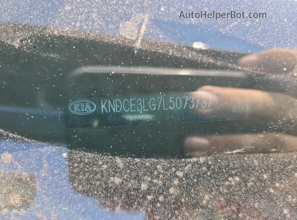 KNDCE3LG7L5073737 2020 KIA NIRO Серый Вид наклейки с VIN-кодом