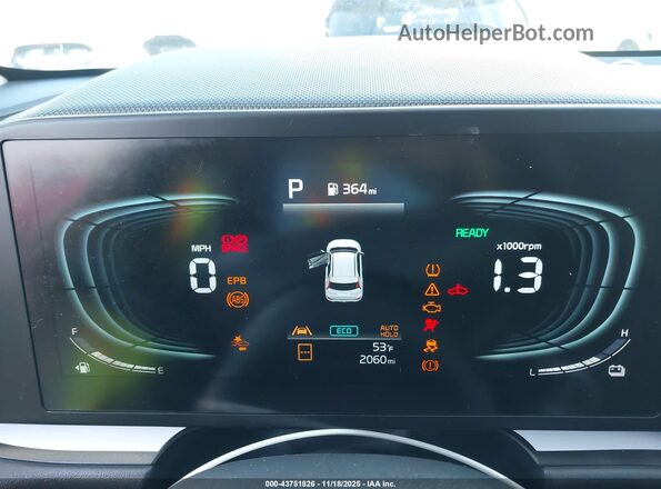 KNDCP3LE3S5254969 2025 KIA NIRO Gray უკანა სავარძლების ხედი
