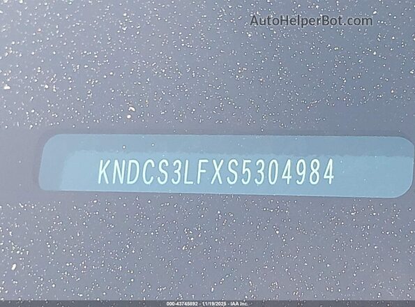KNDCS3LFXS5304984 2025 KIA NIRO PLUG-IN HYBRID Blue Вид підкапотного простору