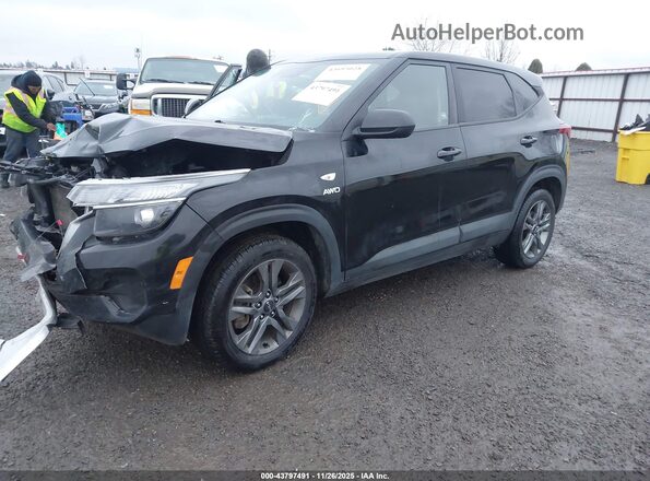 KNDEPCAA2N7315956 2022 KIA SELTOS Black Przód lewy