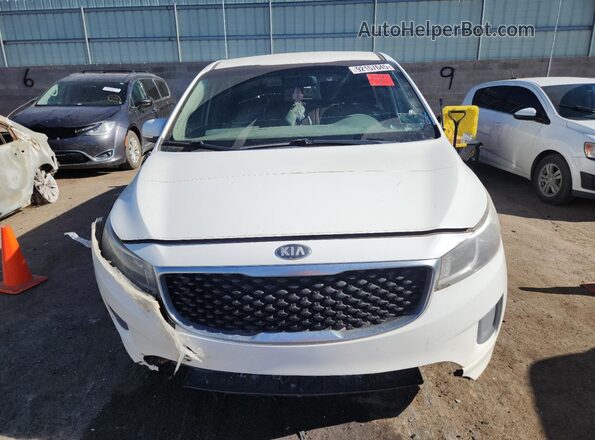 KNDMA5C17G6186689 2016 KIA SEDONA White წინა ხედი
