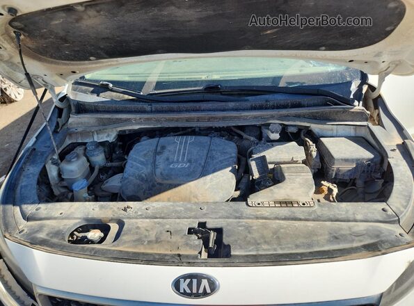 KNDMA5C17G6186689 2016 KIA SEDONA White ძრავის განყოფილების ხედი