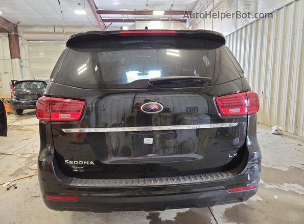 KNDMB5C10K6523466 2019 KIA SEDONA Black Widok z tyłu