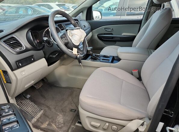 KNDMB5C10K6523466 2019 KIA SEDONA Black Widok wnętrza z przodu