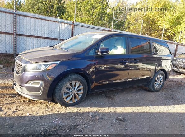 KNDMB5C11L6598100 2020 KIA SEDONA Blue Rear interior view