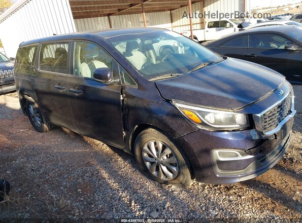 KNDMB5C11L6598100 2020 KIA SEDONA Blue Instrument cluster view