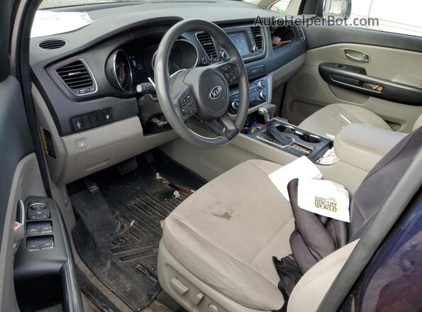 KNDMB5C12L6651015 2020 KIA SEDONA Синий Вид панели приборов