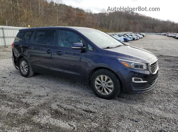 KNDMB5C12L6651015 2020 KIA SEDONA Синий Передняя правая четверть