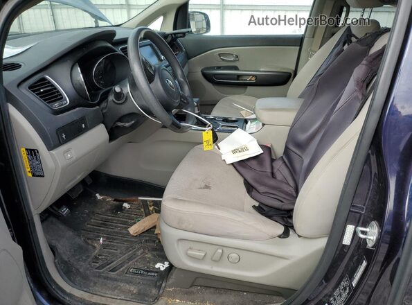 KNDMB5C12L6651015 2020 KIA SEDONA Синий Вид салона спереди
