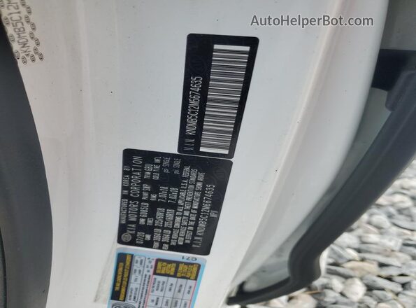 KNDMB5C12M6674635 2021 KIA SEDONA White VIN sticker view
