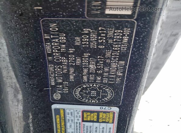 KNDMB5C13L6617939 2020 KIA SEDONA Black 
